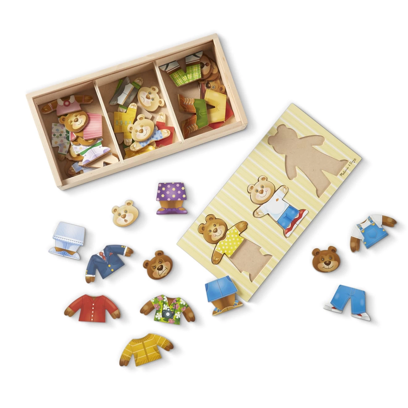 Melissa & Doug Bear Family Dress-Up Puzzle - Image 4