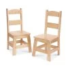 Melissa & Doug Pair Of Solid Wood Chairs 2-Piece Set