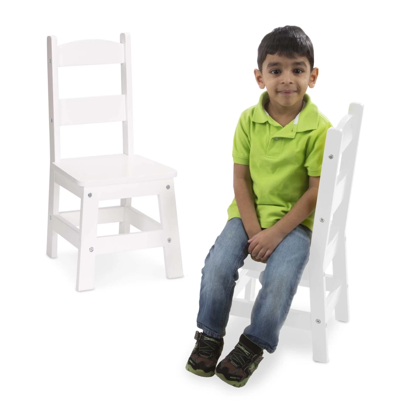 Melissa & Doug Wooden Chair Pair - White - Image 4
