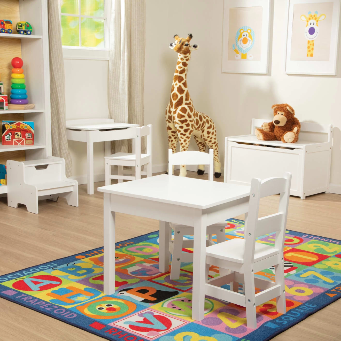 Melissa & Doug Wooden Chair Pair - White - Image 5