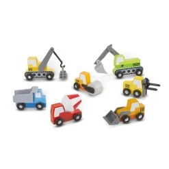 Melissa & Doug Wooden Construction Site Vehicles