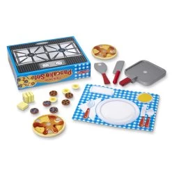 Melissa & Doug Flip & Serve Pancake Set - Wooden Play Food