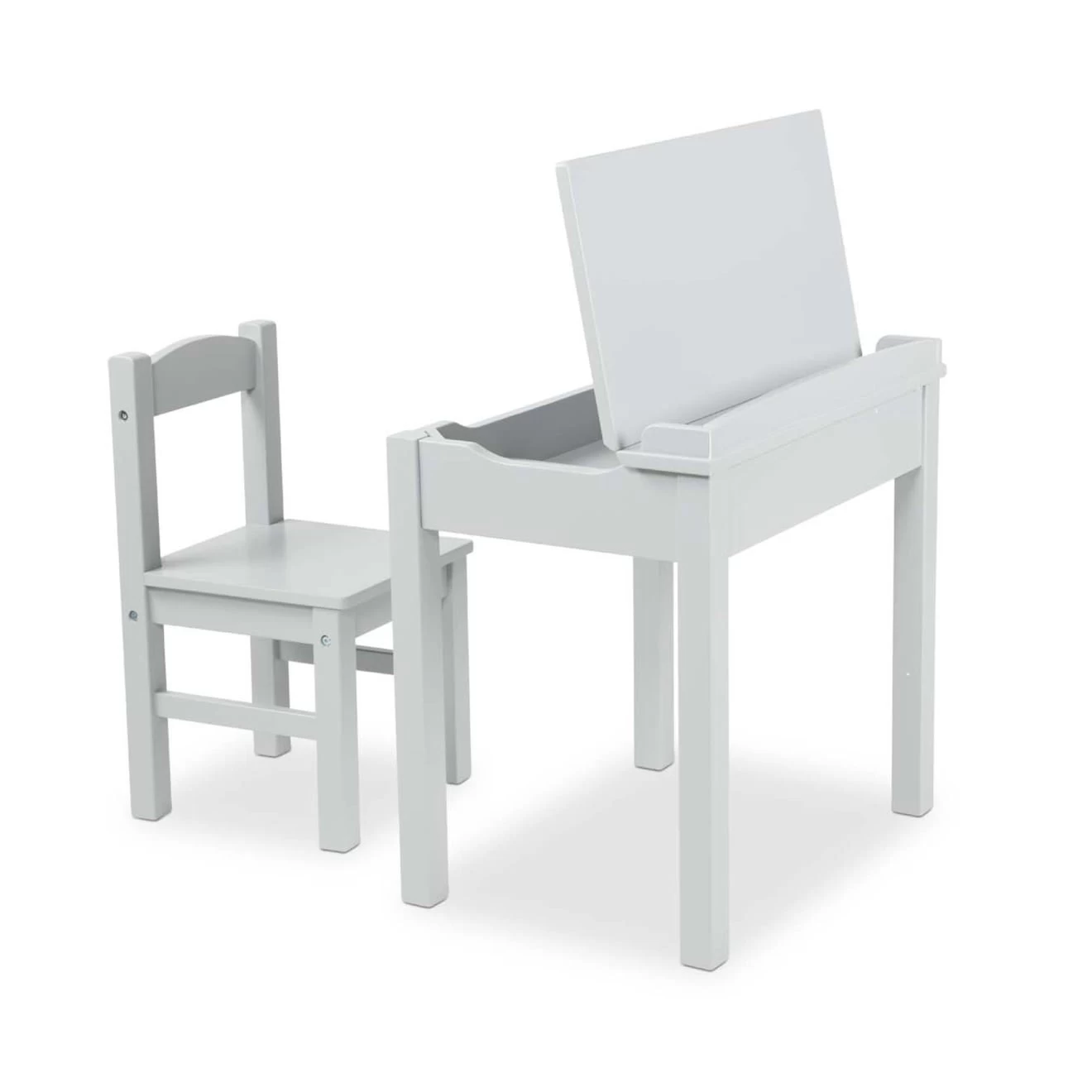 Melissa & Doug Child's Lift-Top Desk & Chair - Gray - Image 4
