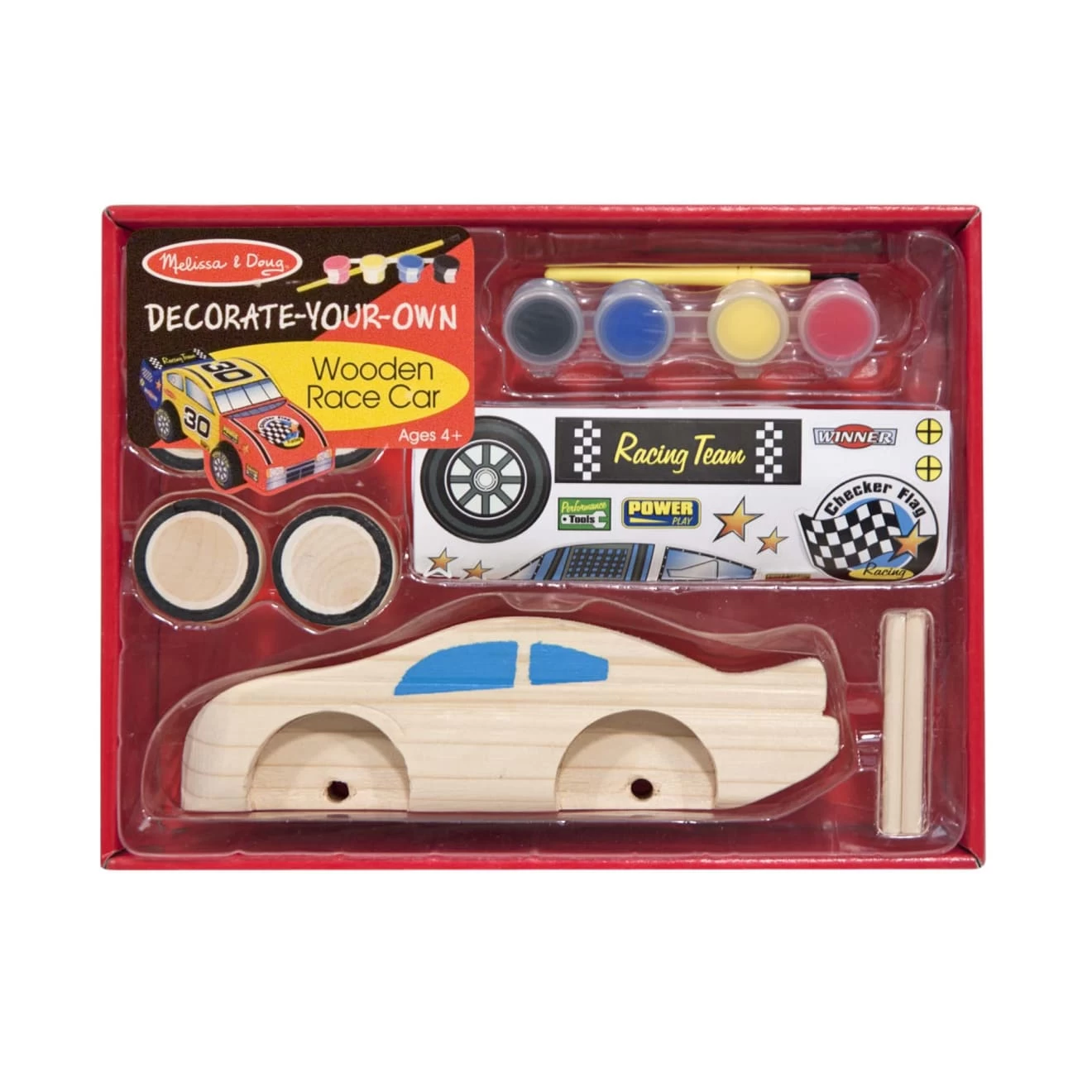 Melissa & Doug Decorate-Your-Own Wooden Race Car