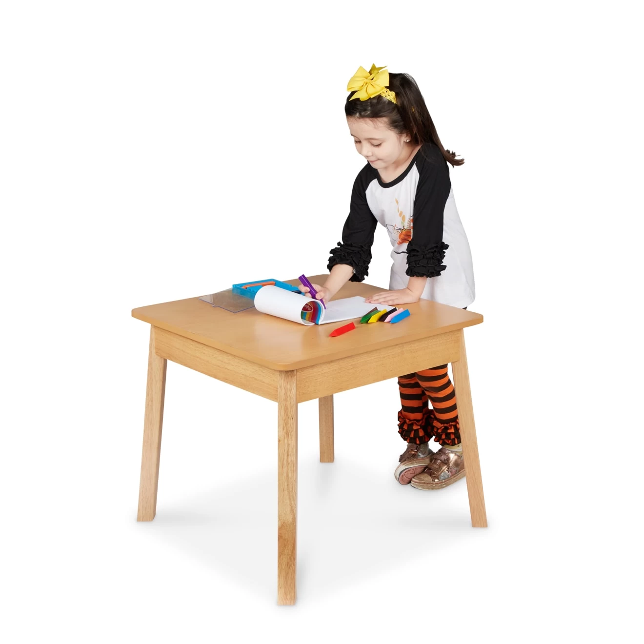 Melissa & Doug Wooden Square Table (Natural) - Image 6