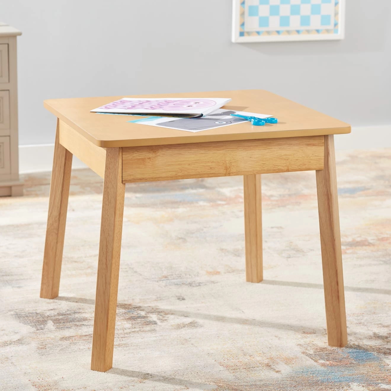 Melissa & Doug Wooden Square Table (Natural) - Image 7