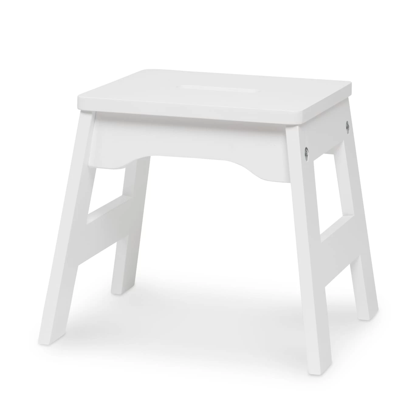 Melissa & Doug Wooden Stools - Set Of 2 (White) - Image 3