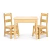 Melissa & Doug Wooden Table & Chairs - Natural