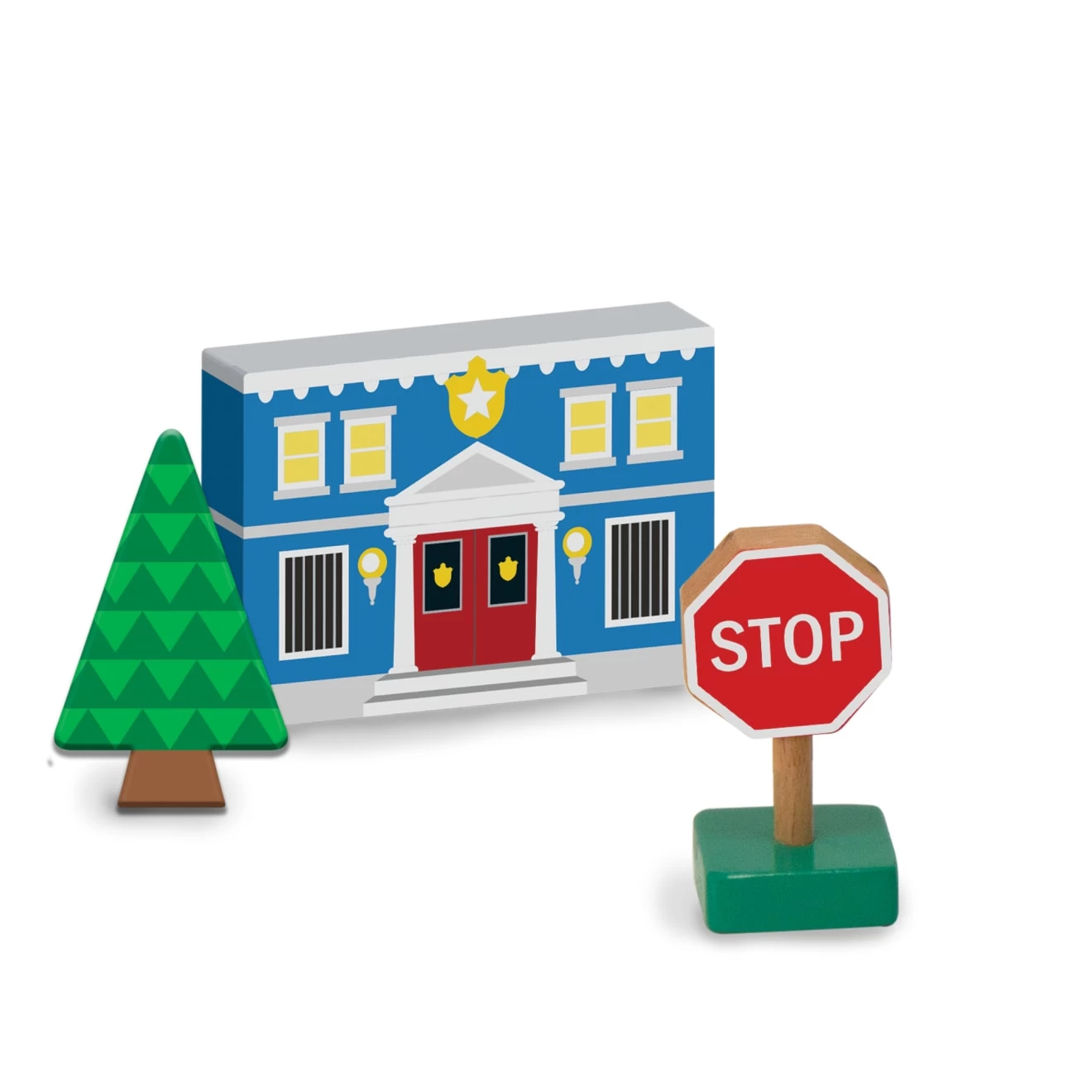 Melissa & Doug Wooden Town Play Set - Image 4