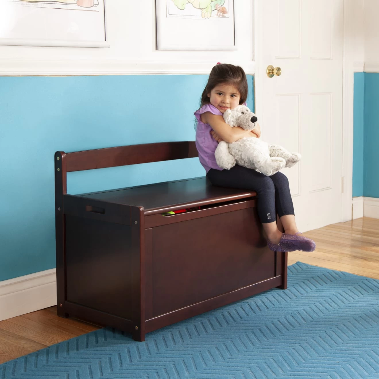 Melissa & Doug Wooden Toy Chest (Espresso) - Image 6